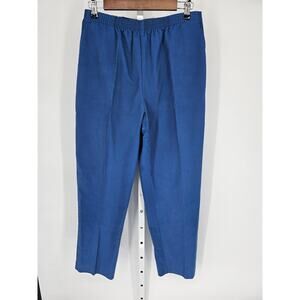 Catnip Wome's Blue Wide Leg Mid Rise Casual Polyester-Cotton Jeans Pant Size LGE